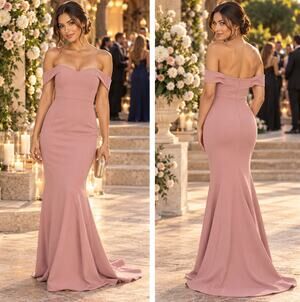 New Likely Bartolli Nors Mermaid Evening Gown Blush Maxi Dress Women's Size 2